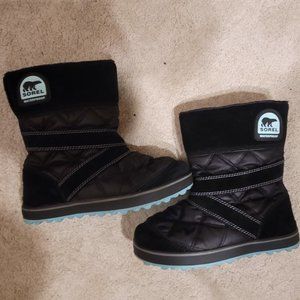 Sorel Snow Boots Black 9.5 Great Condition !